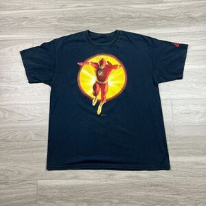Vintage Shirt Mens Large Black The Flash Graphitti Comics Graphic 90s Cartoon